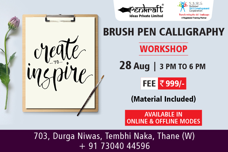 Penkraft Brush Pen Calligraphy Workshop